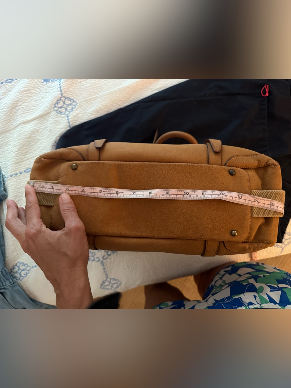 NWT The Kelli Dooney & Bourke Bag Saddle Tan Alto Montecatini Italy Satchel - Picture 12 of 16